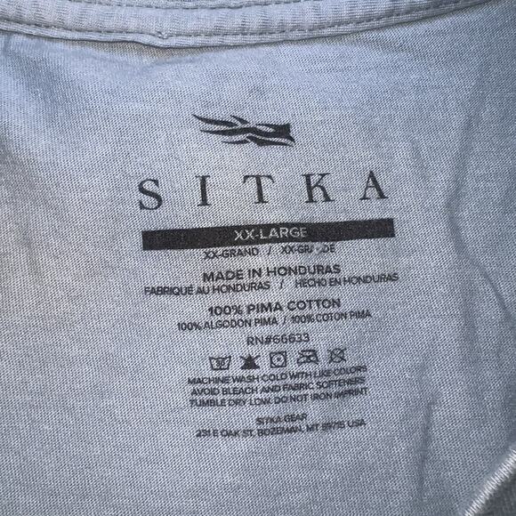 Sitka T-Shirt Mens Size XXL Blue Antlers Short Sleeve Outdoors Hunting Deer Tee - Picture 6 of 16